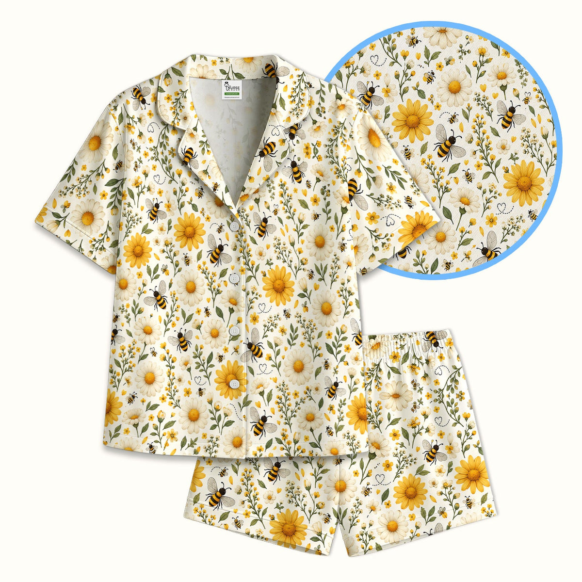 Honey Bee Daisy Pajama Set
