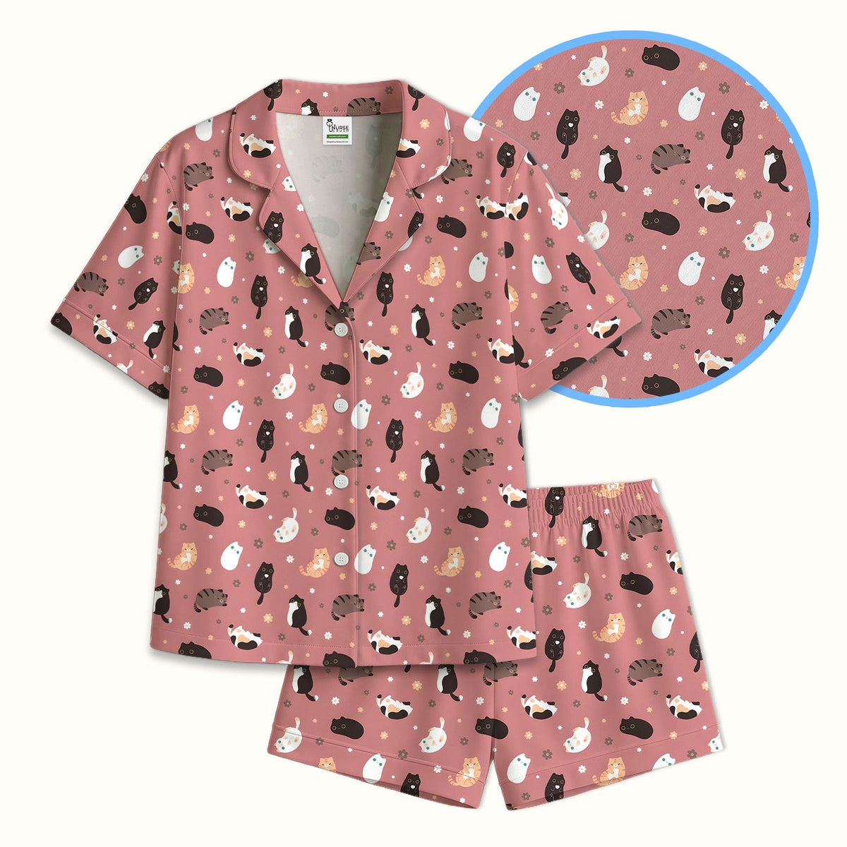Adorable Kitty Pajama Set