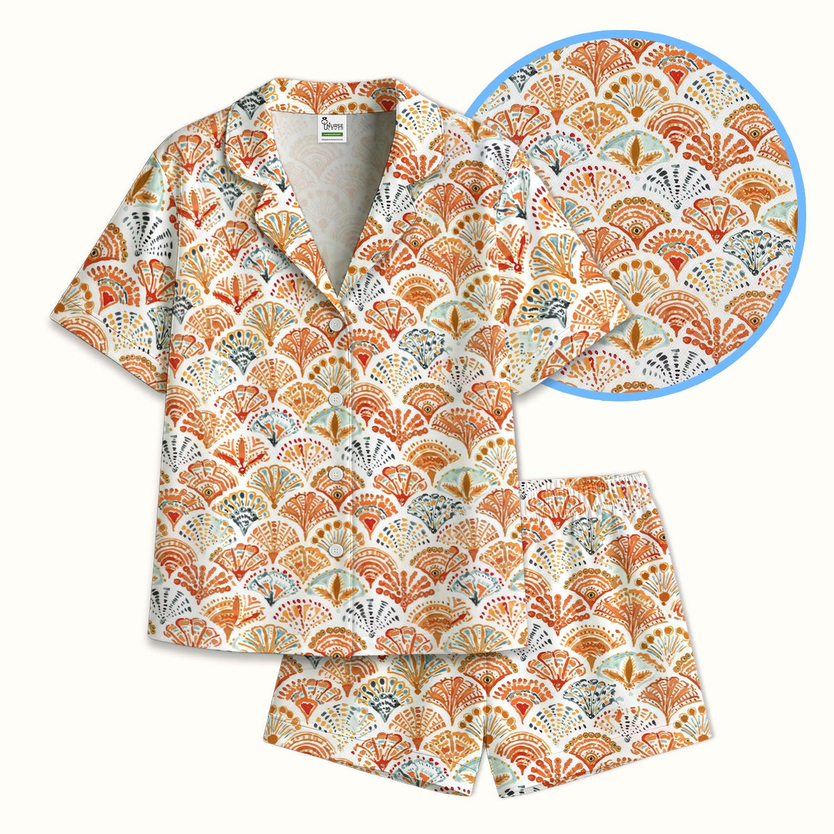 Cute Boho Fan Pajama Set