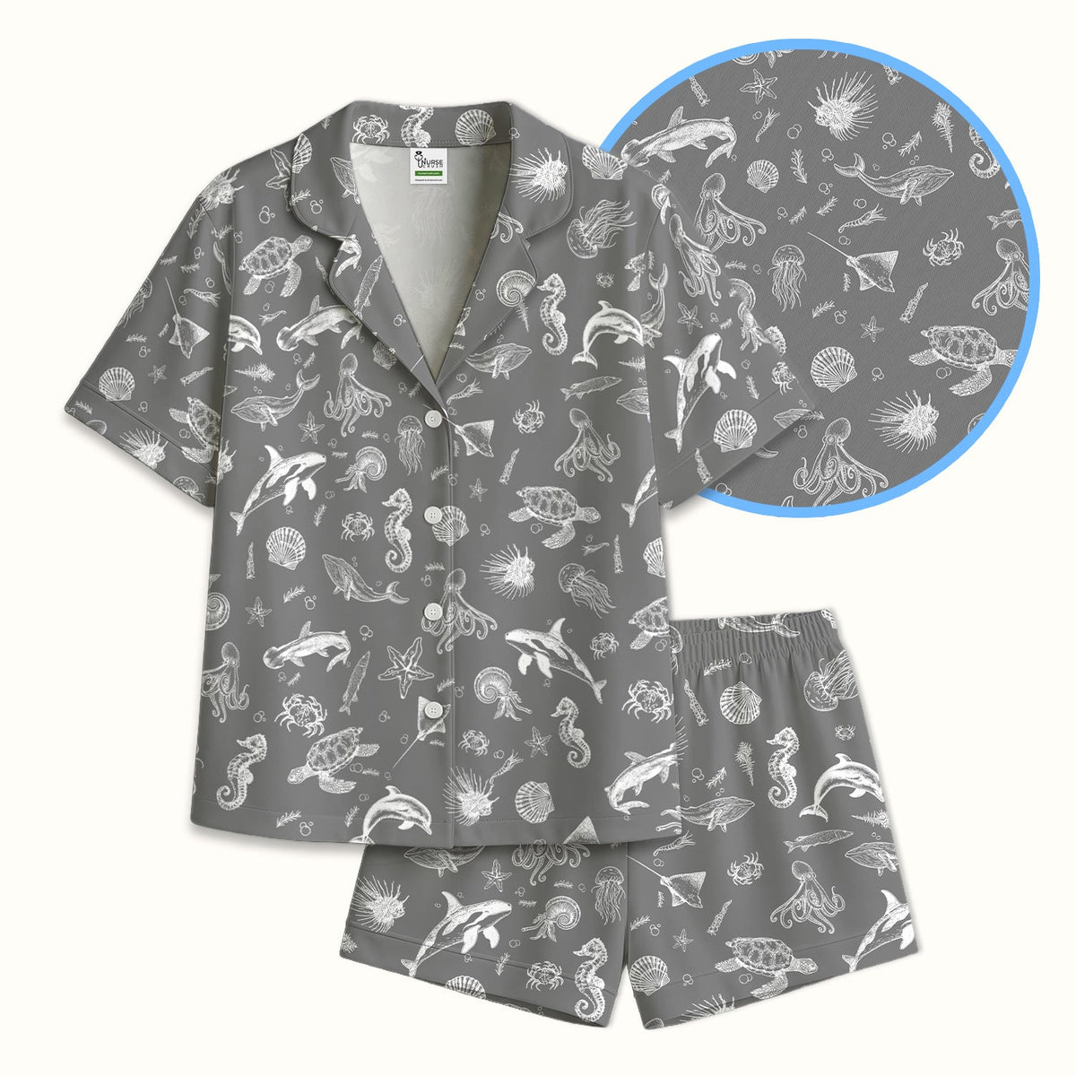Marine Sea Life Pajama Set