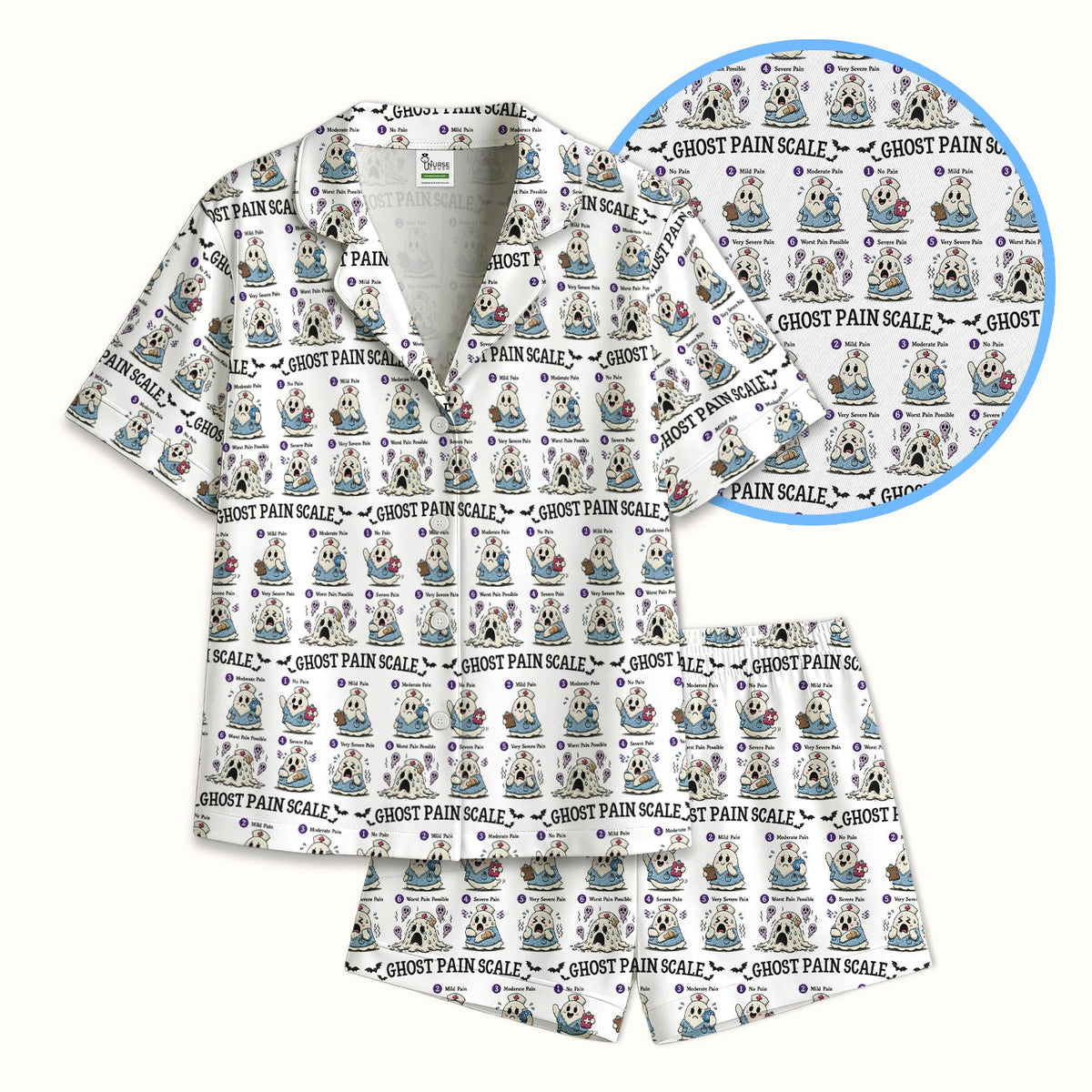 Ghost Pain Scale Pajama Set