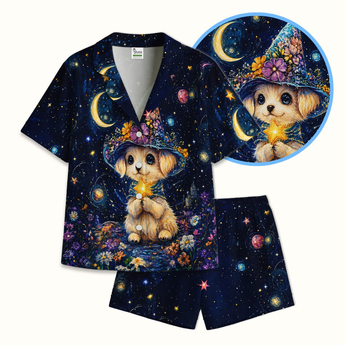 Puppy Wizard Nurse Pajama Set