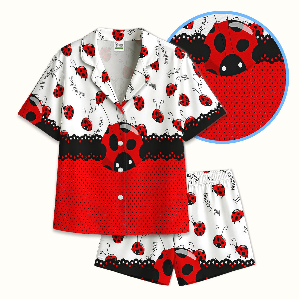 Little Ladybug Polka Dot Pajama Set