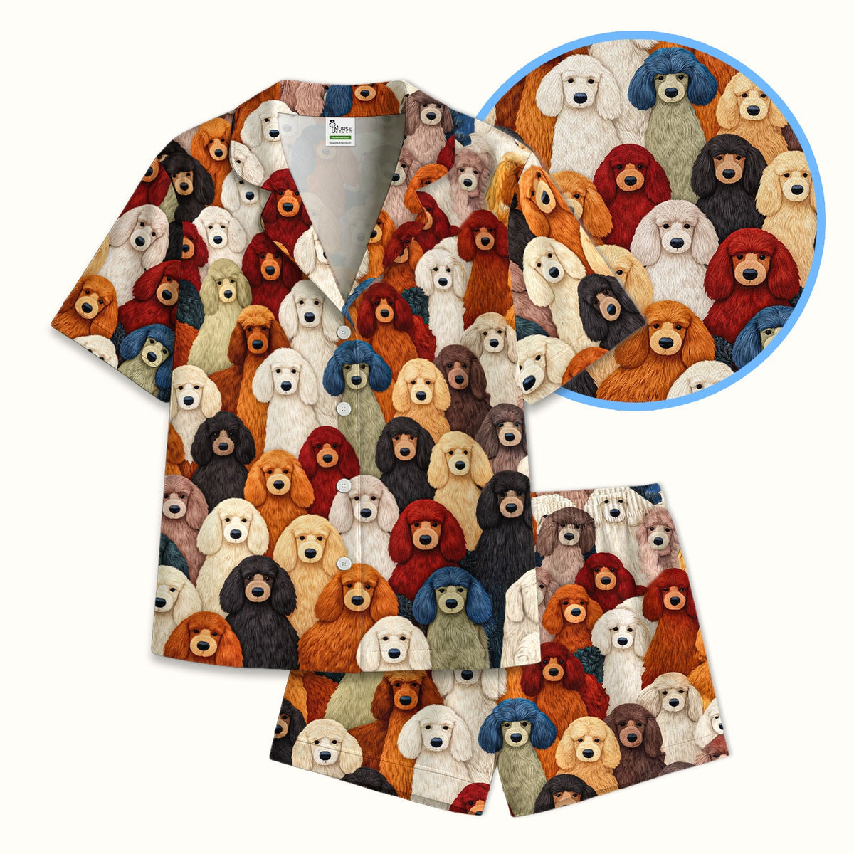 Poodle Dog Pajama Set