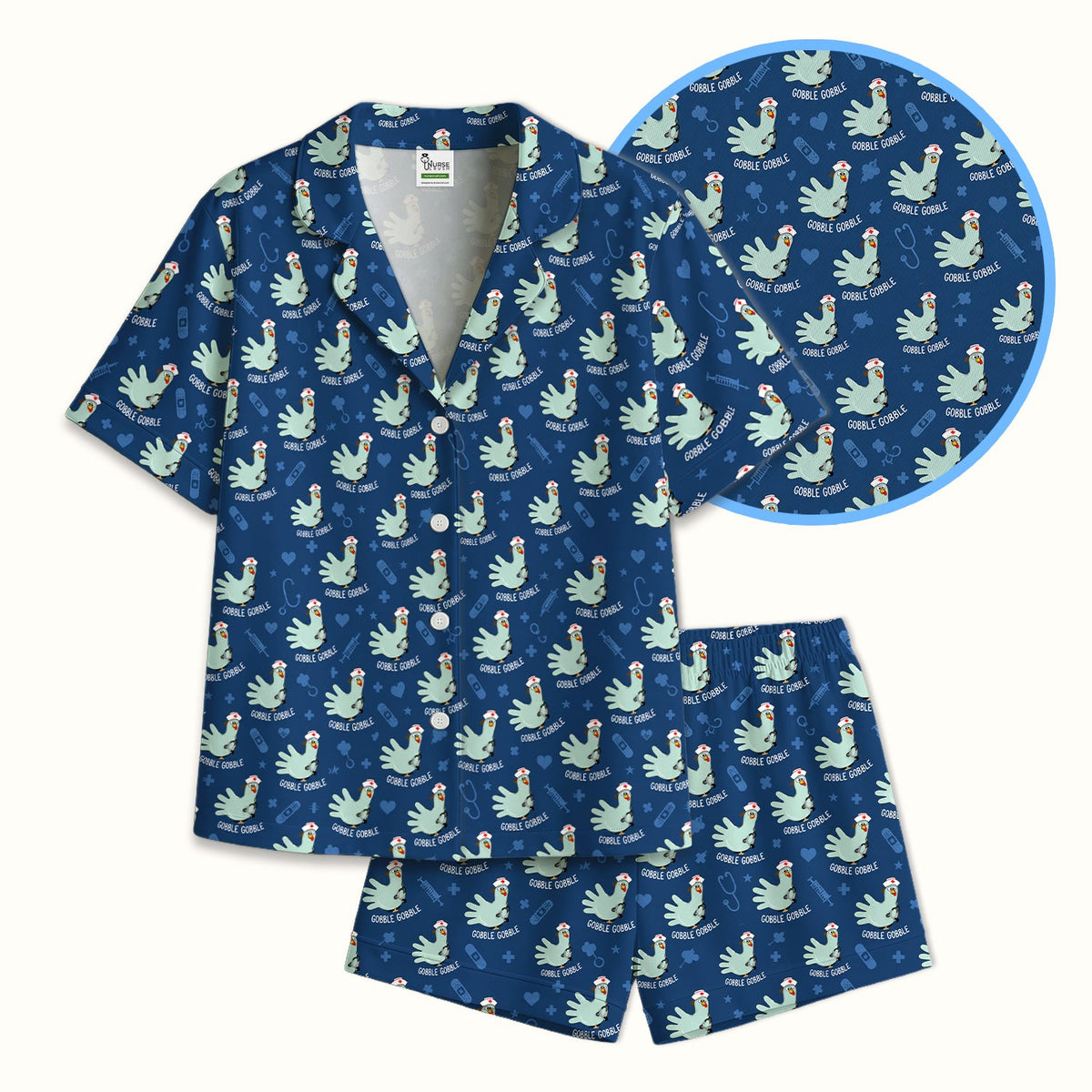 Gobble Gobble Turkey Pajama Set