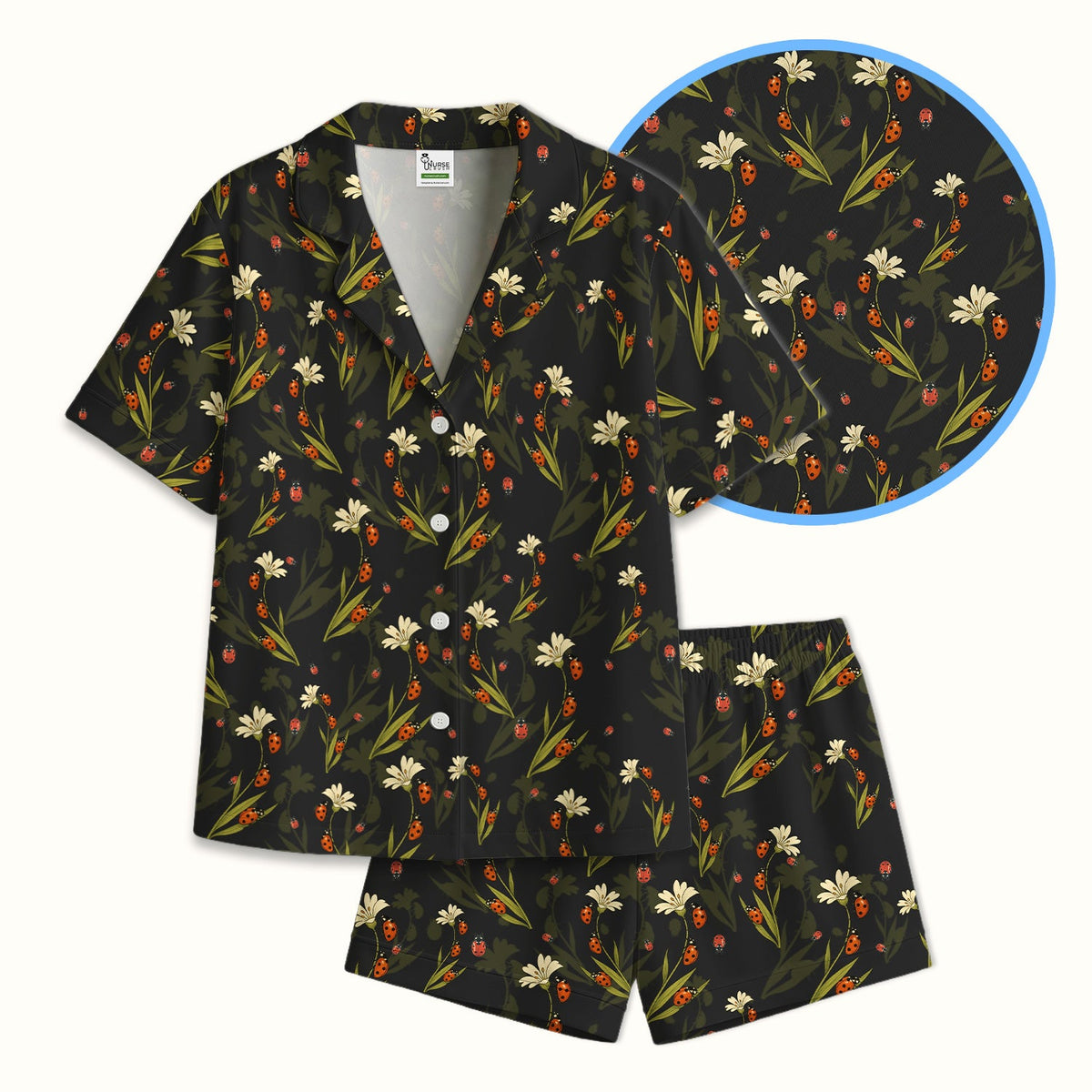 Fresh Daisy Ladybug Garden Pajama Set