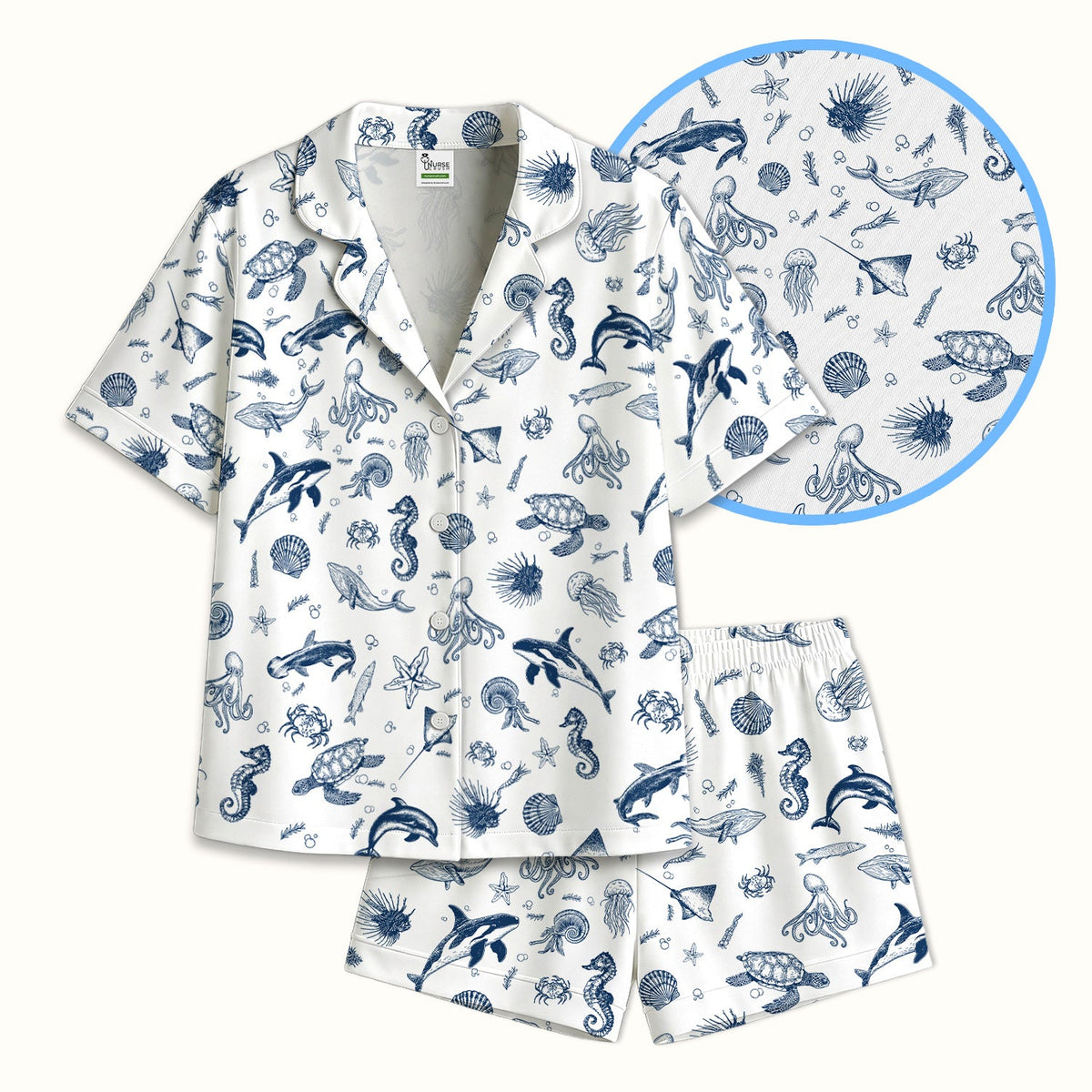 Marine Sea Life Pajama Set
