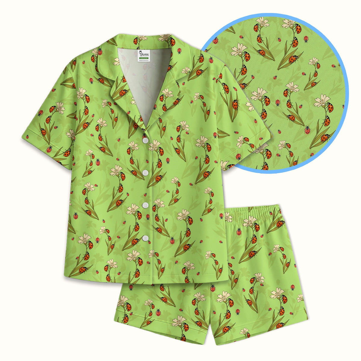 Fresh Daisy Ladybug Garden Pajama Set