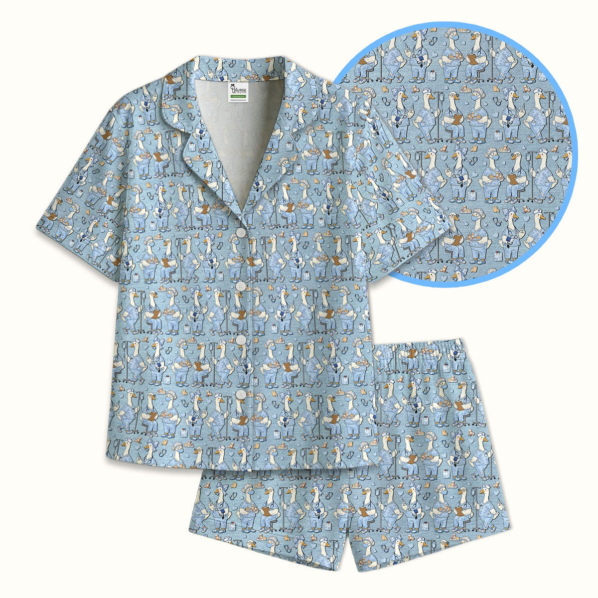 Goose Working Pajama Set