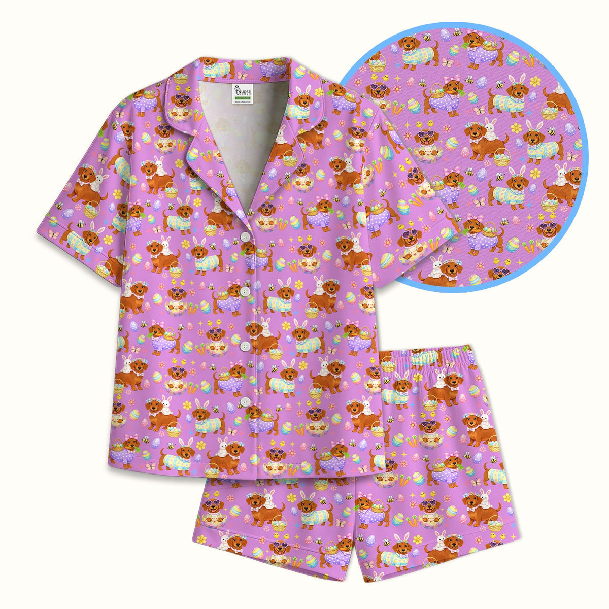 Easter Dachshund Pajama Set