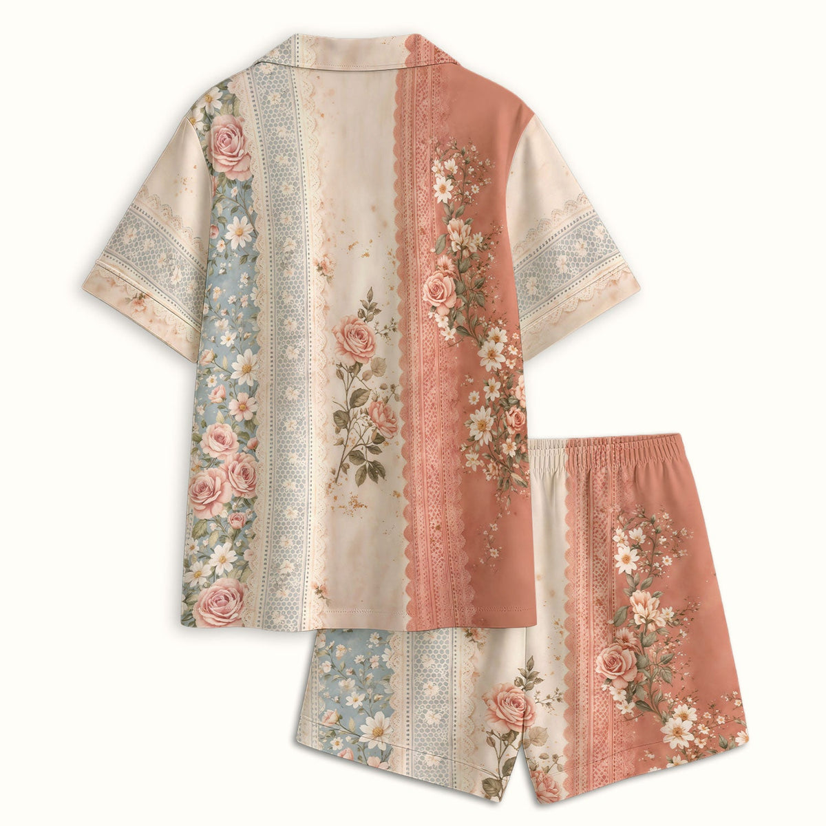 Christian Cross Rose He Is Risen Pajama Set