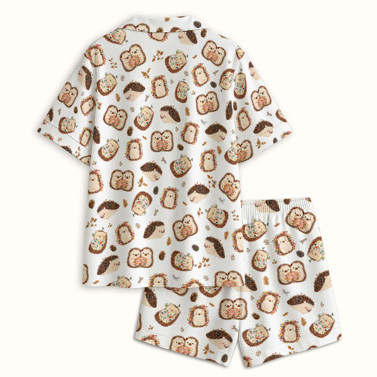 Hedgehog Floral Pajama Set