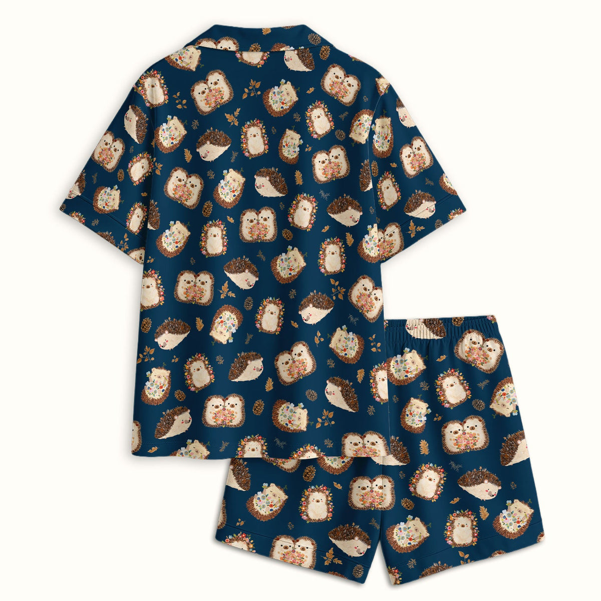 Hedgehog Floral Pajama Set