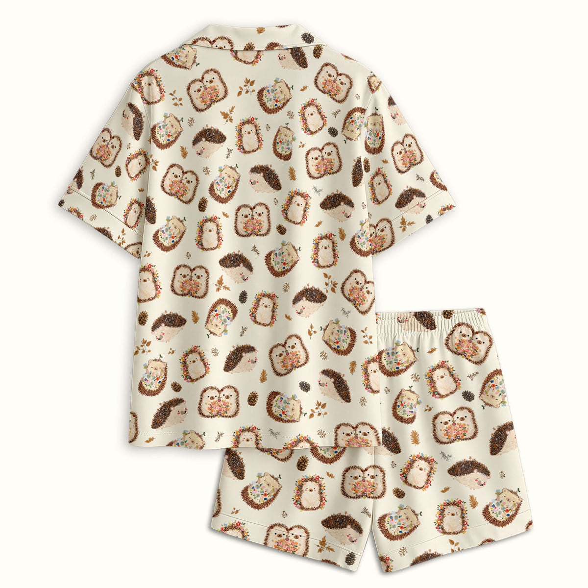Hedgehog Floral Pajama Set