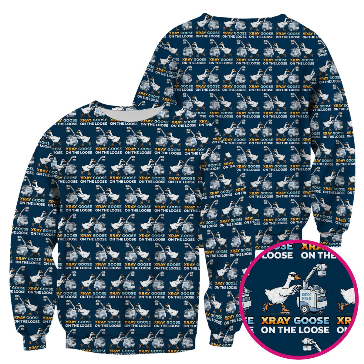 Xray Goose On The Loose Nurse Scrub Top