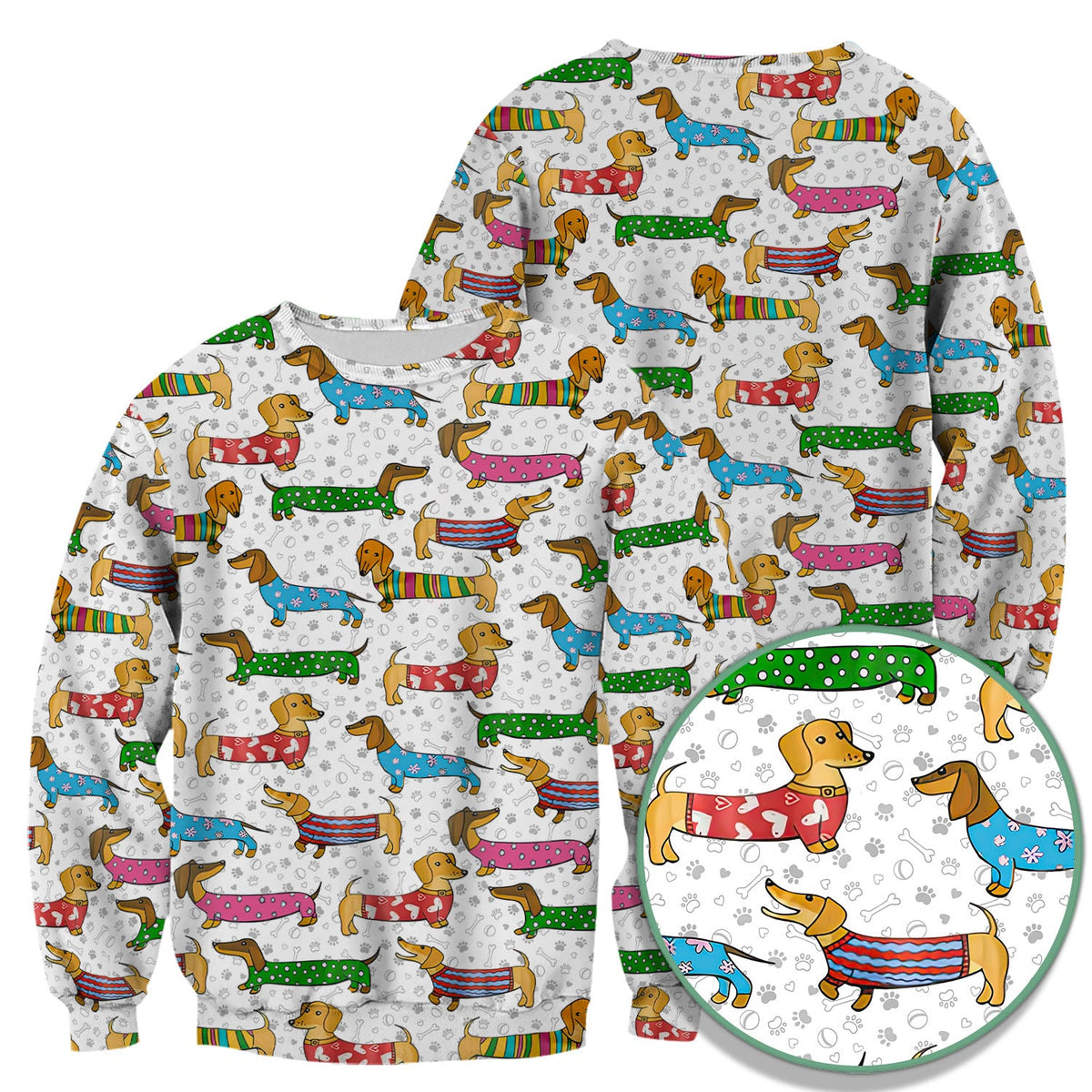 Dachshund Dog Nurse Scrub Top