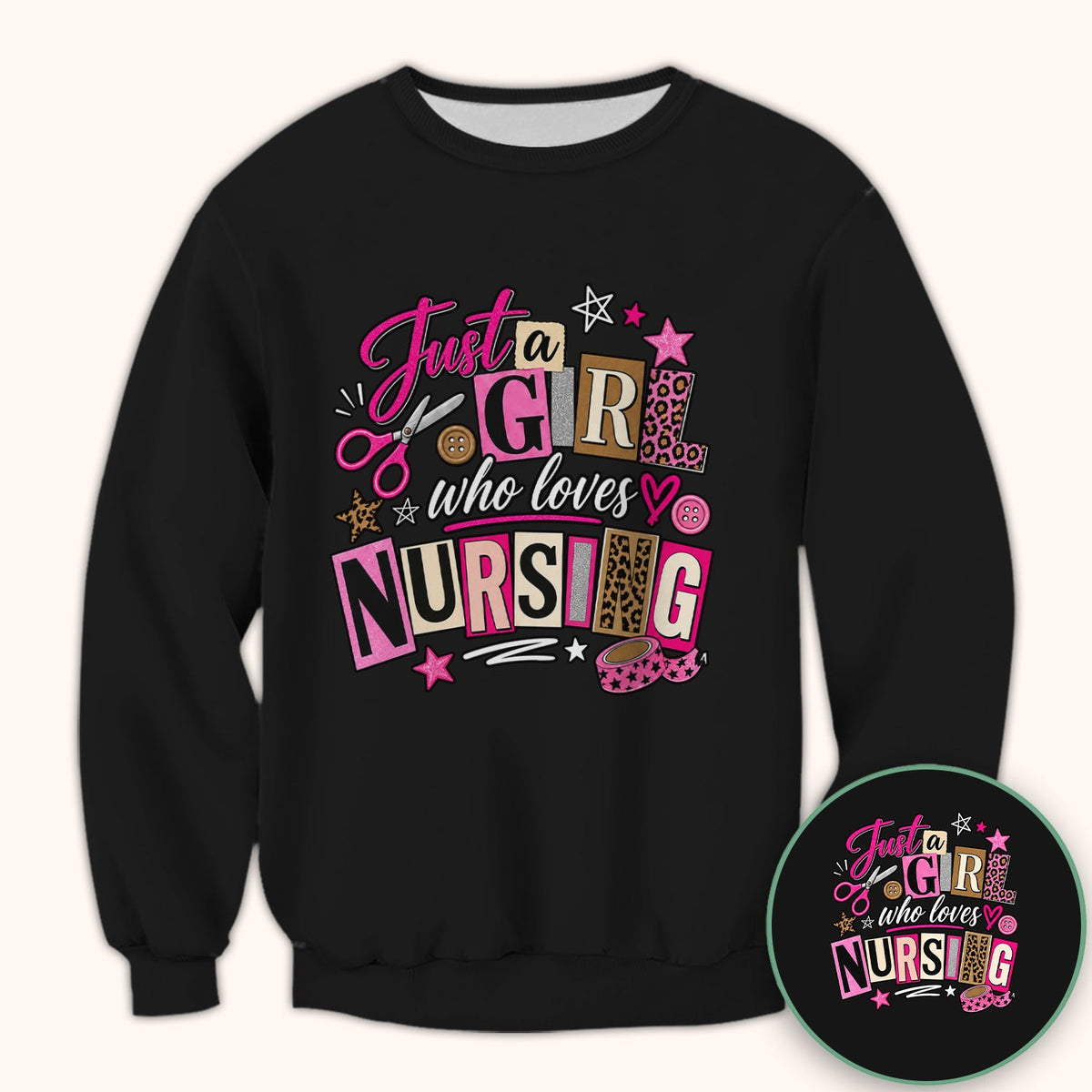 Just A Girl Who Loves Nursing Nurse Shirt