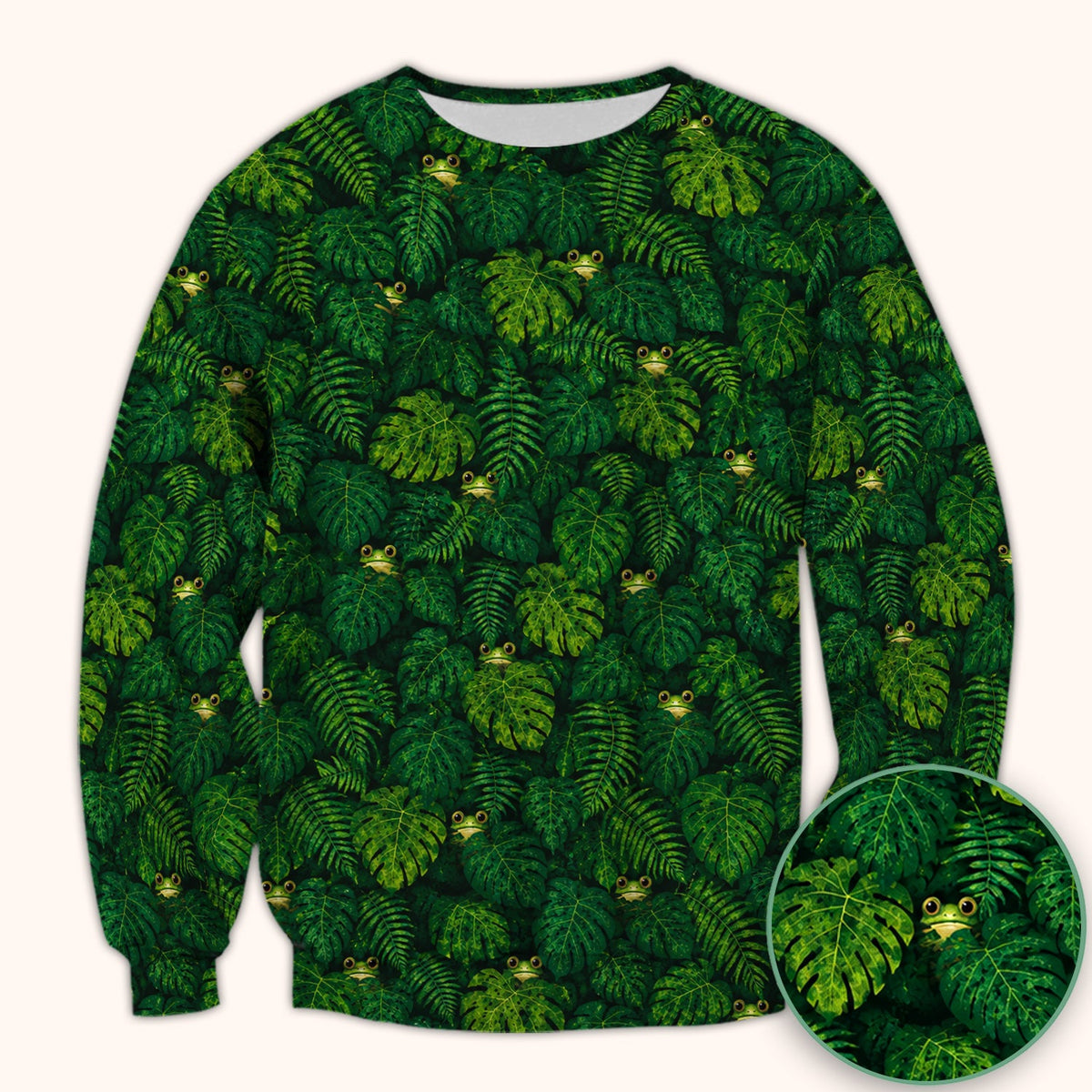 Hidden Frog Jungle Nurse Scrub Top