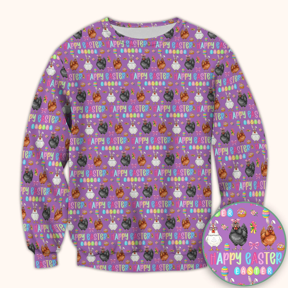Bunny Eggs Nurse Scrub Tops - Easter Gift