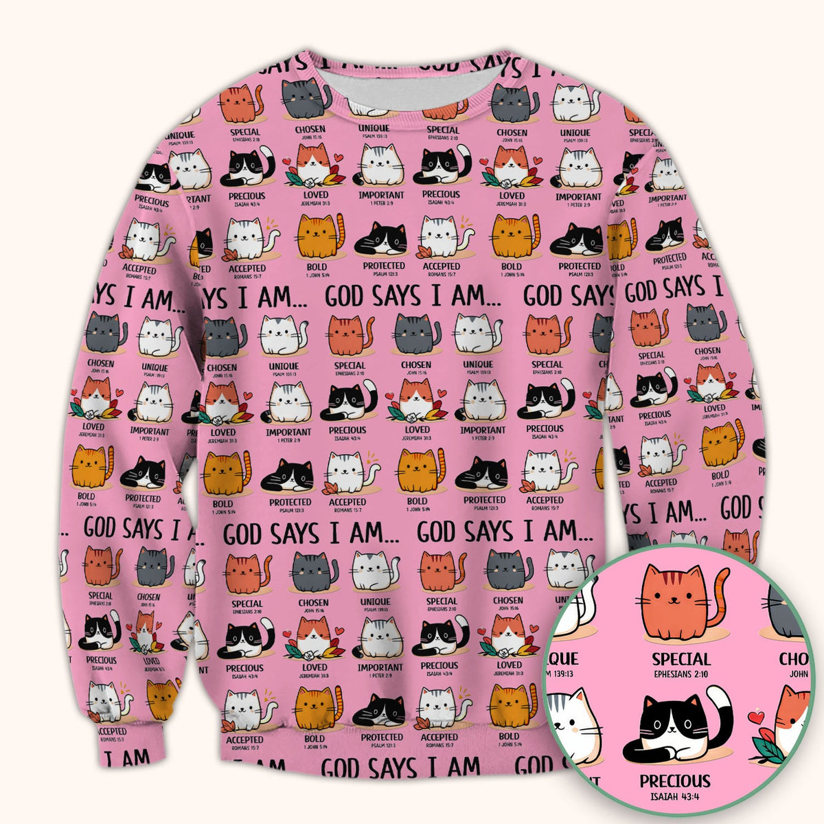 Cat God Says I Am Nurse Scrub Top