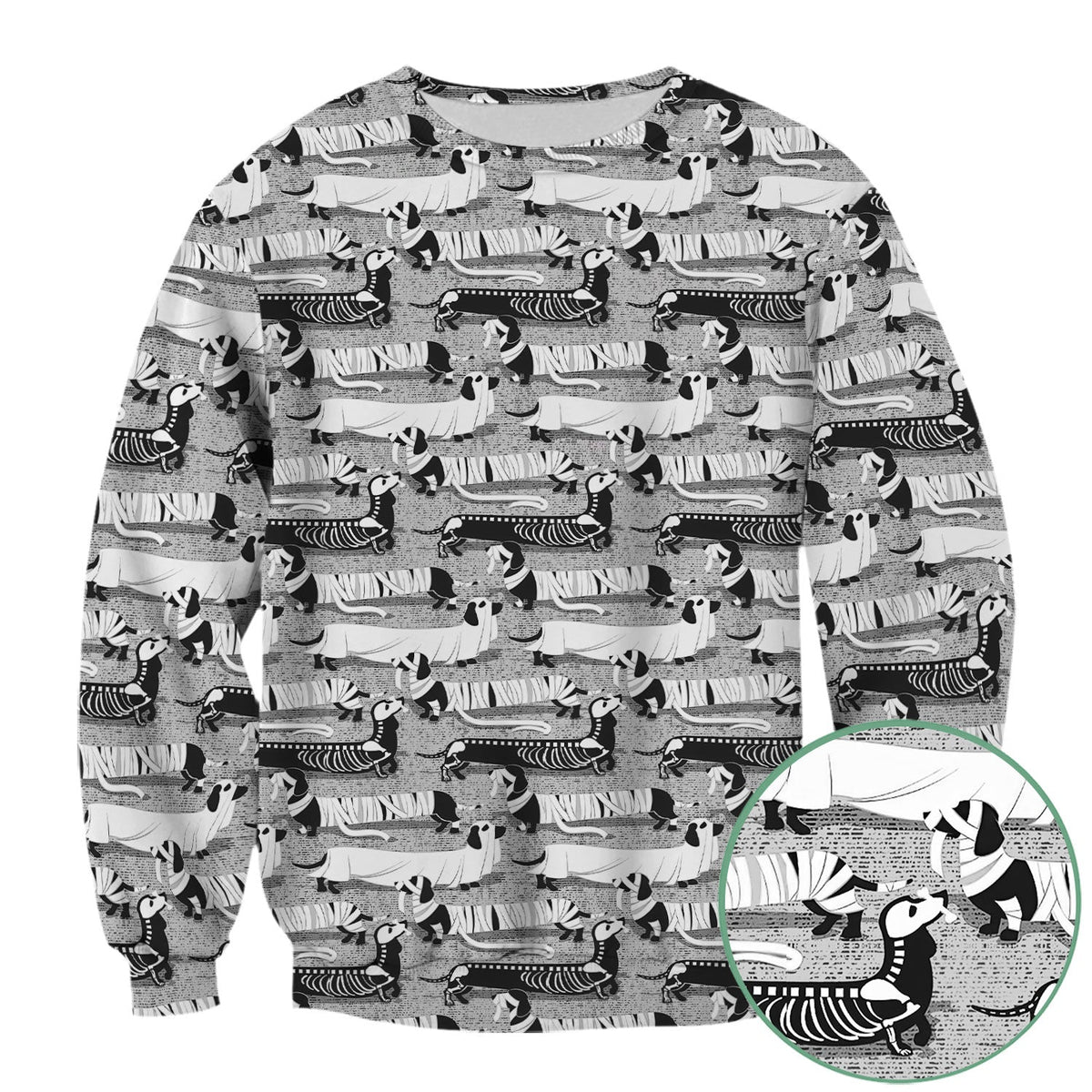 Halloween Dachshund Scrub Top - Funny Dog Skeleton Scrub Shirt Multi Color - Cute Halloween Scrubs Gift for Nurse, CNA, RN, Doctor