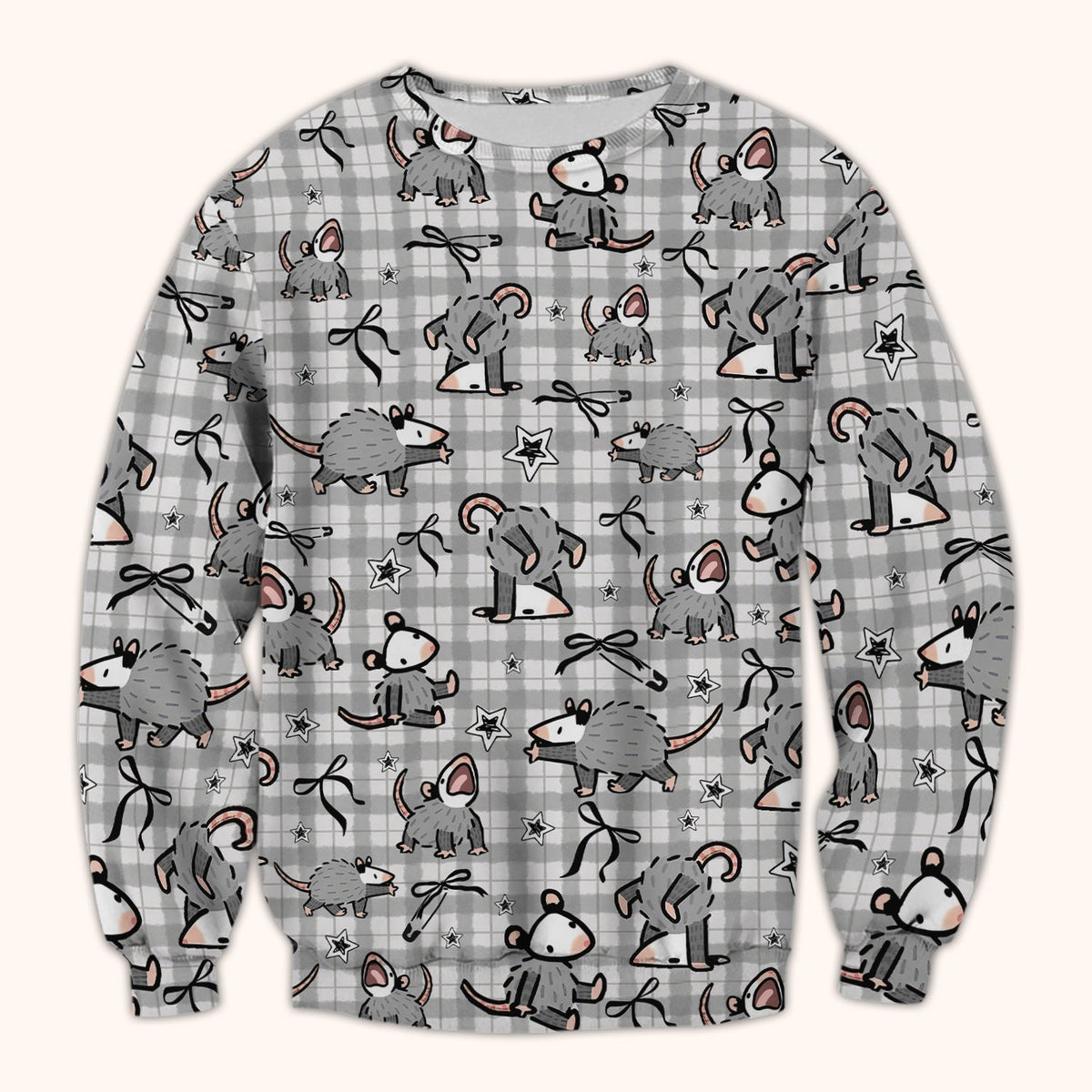 Mouse Opossum Cartoon Nurse Scrub Top