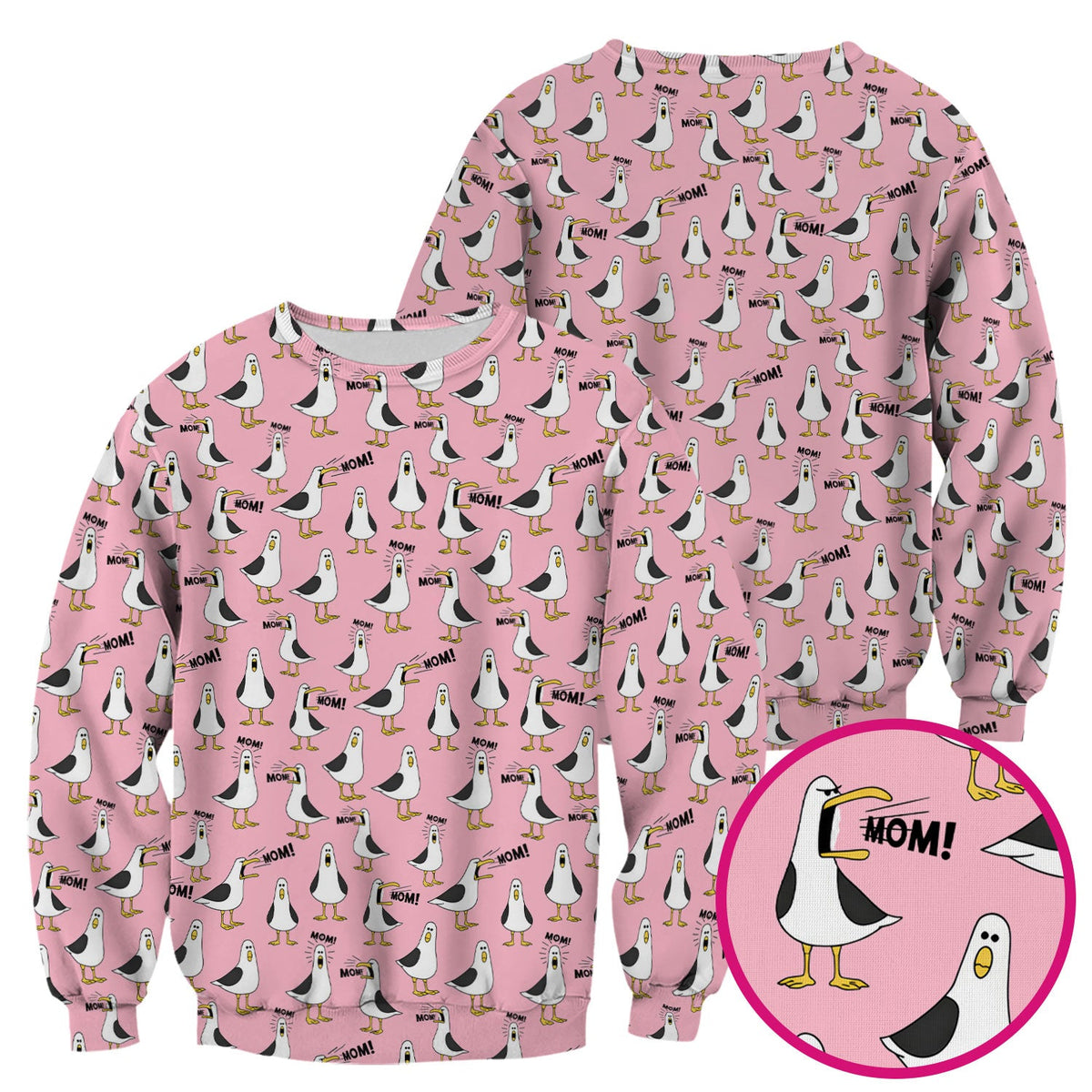 Seagull Mom Nurse Scrub Top
