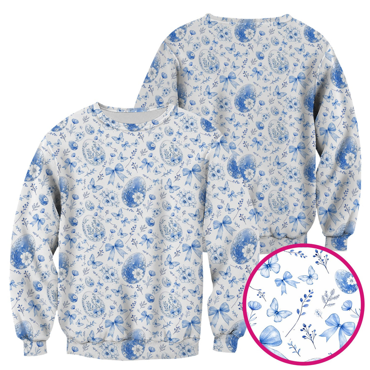 Butterfly Floral Bow Vintage Nurse Scrub Top