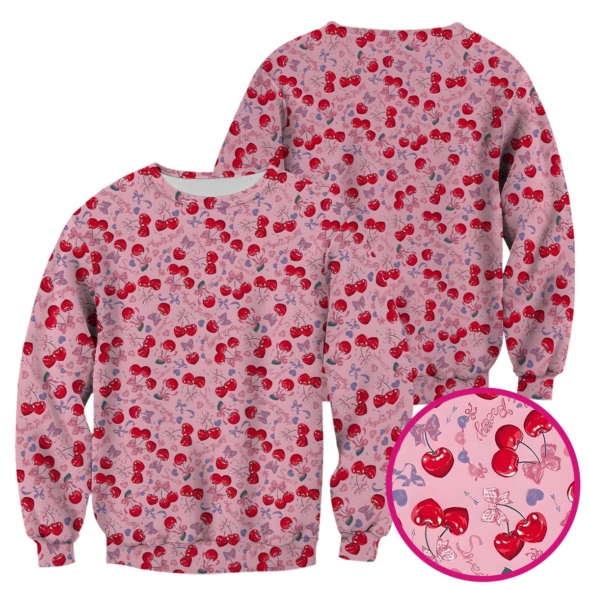 Cherry Blossom Nurse Scrub Top