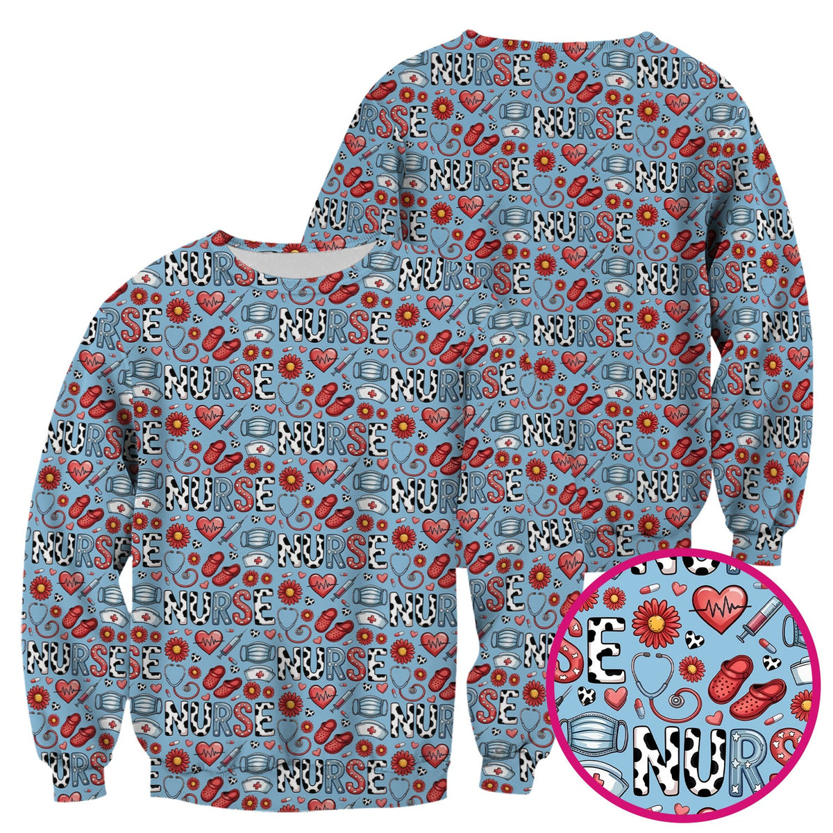 Medical Icon Nurse Scrub Top