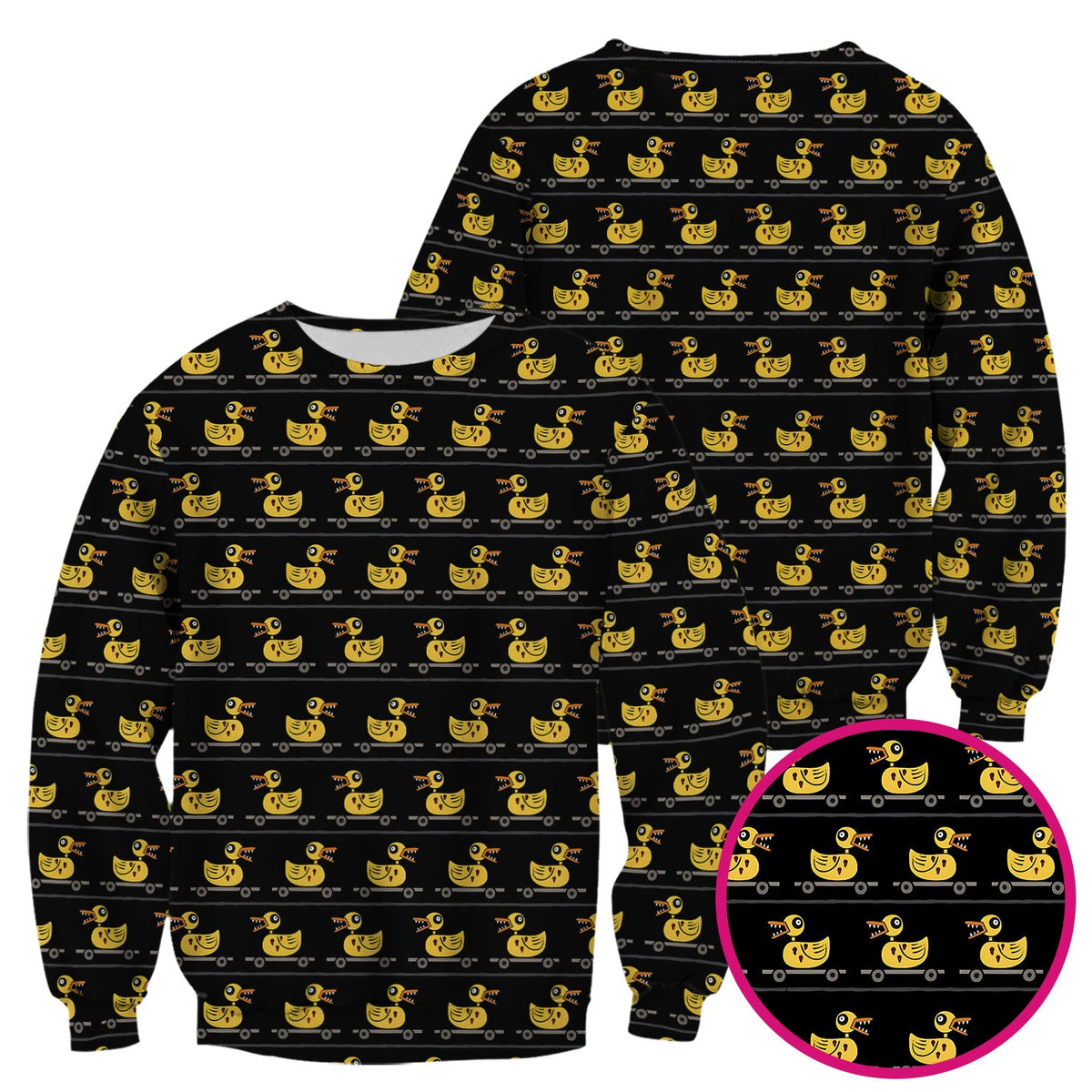 Spooky Rubber Duck Nurse Scrub Top