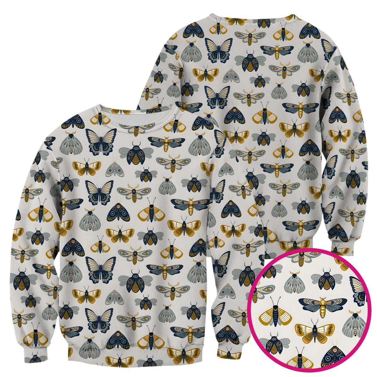 Butterfly Moth Insect Nurse Scrub Top