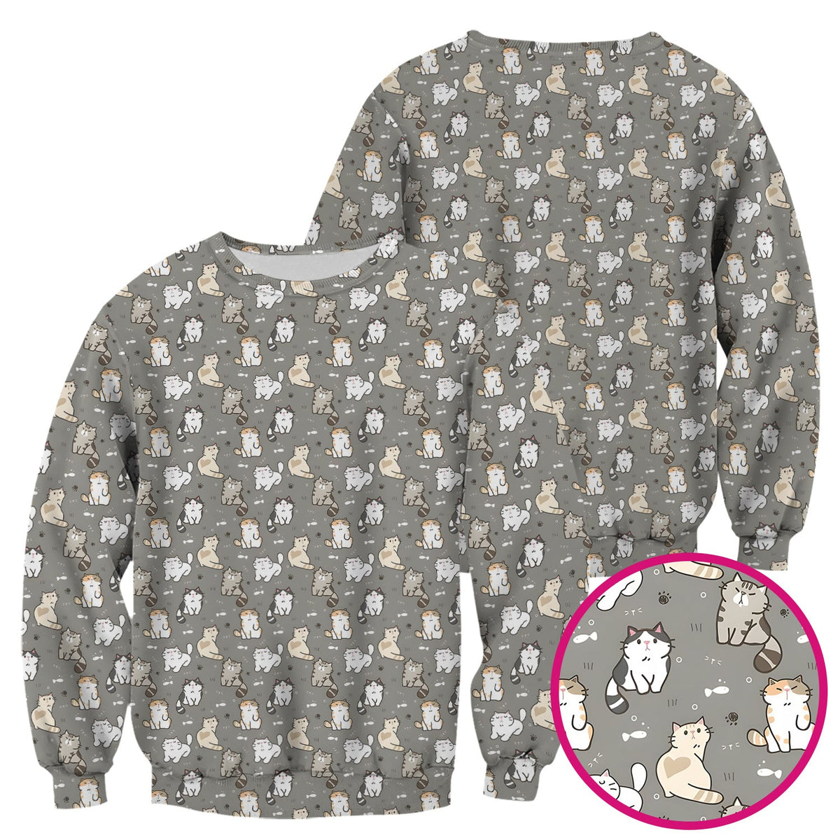 Pastel Cat Nurse Scrub Top