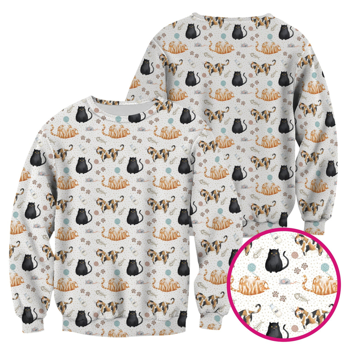 Cat Yarn Paw Nurse Scrub Top