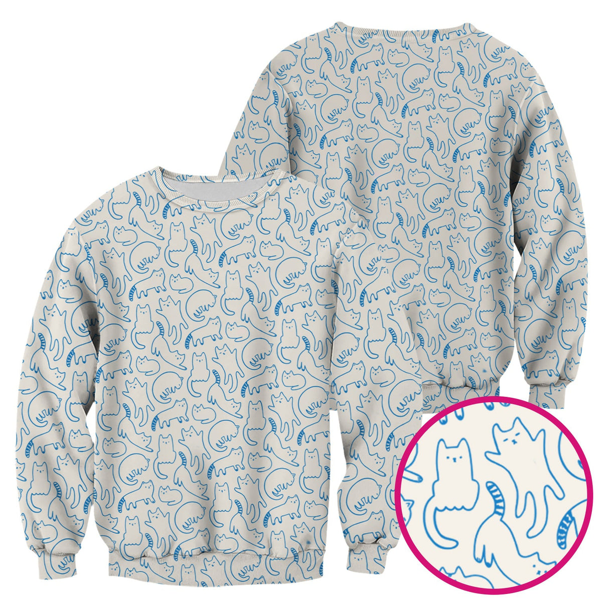 Artistic Cat Nurse Scrub Top