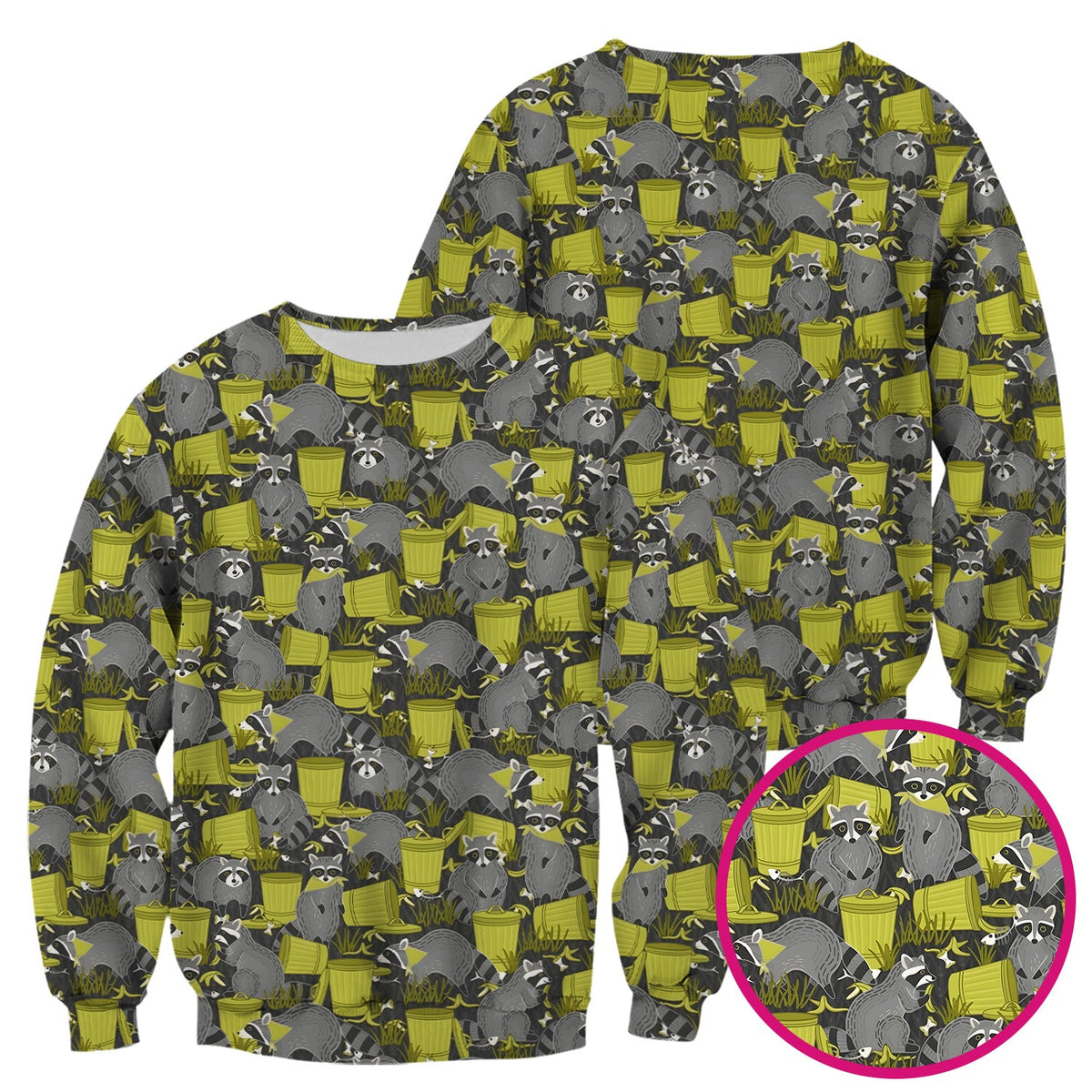 Raccoon Trash Panda Nurse Scrub Top