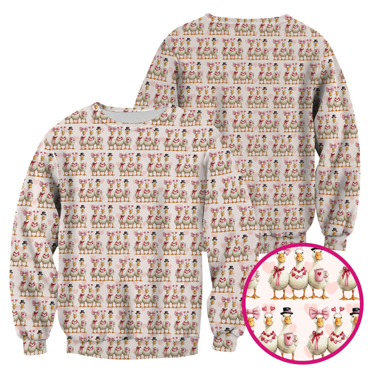 Goose Heart Nurse Scrub Top - Valentines Day Gift