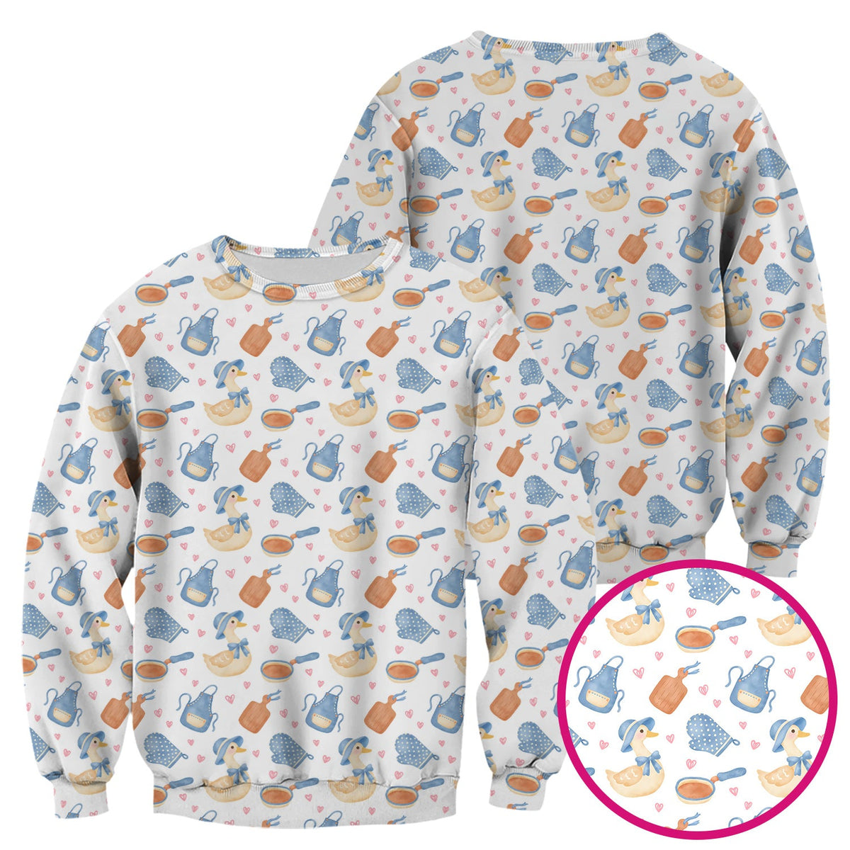 Duck Apron Kitchen Utensil Nurse Scrub Top