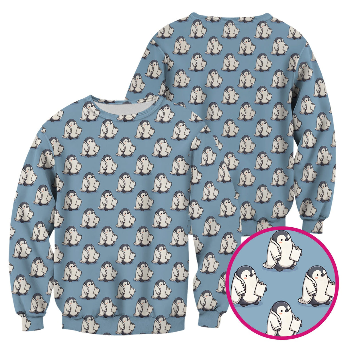 Penguin Medical Nurse Scrub Top