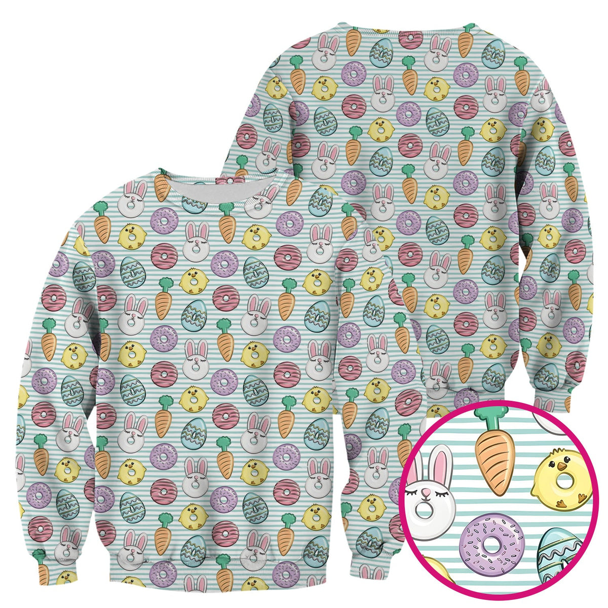 Chick Bunny Nurse Scrub Top - Easter Gift