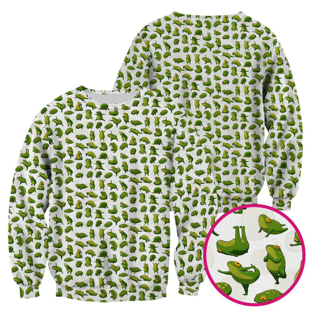 Frog Cartoon Nurse Scrub Top