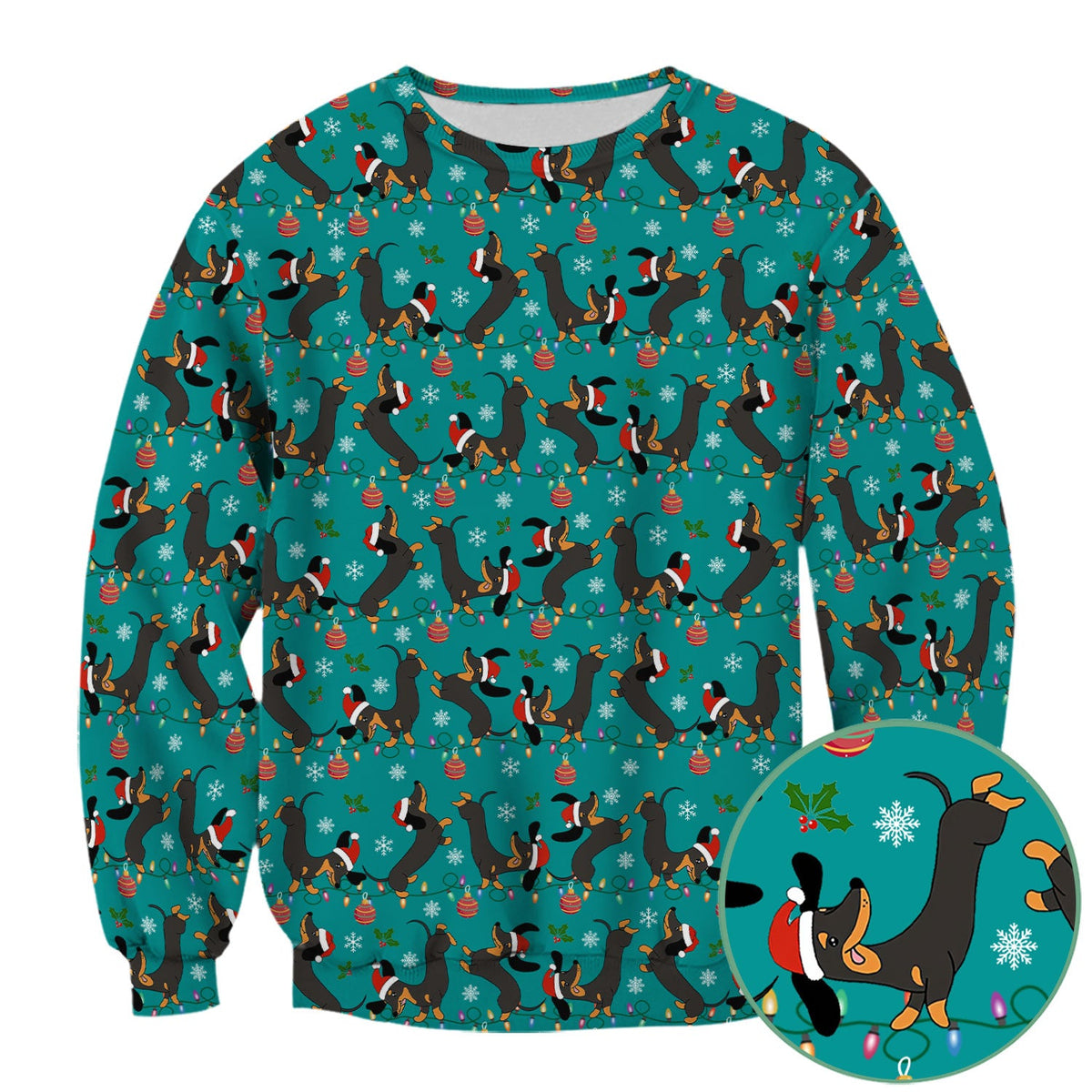 Adorable Dachshund Nurse Scrub Top - Christmas Gift