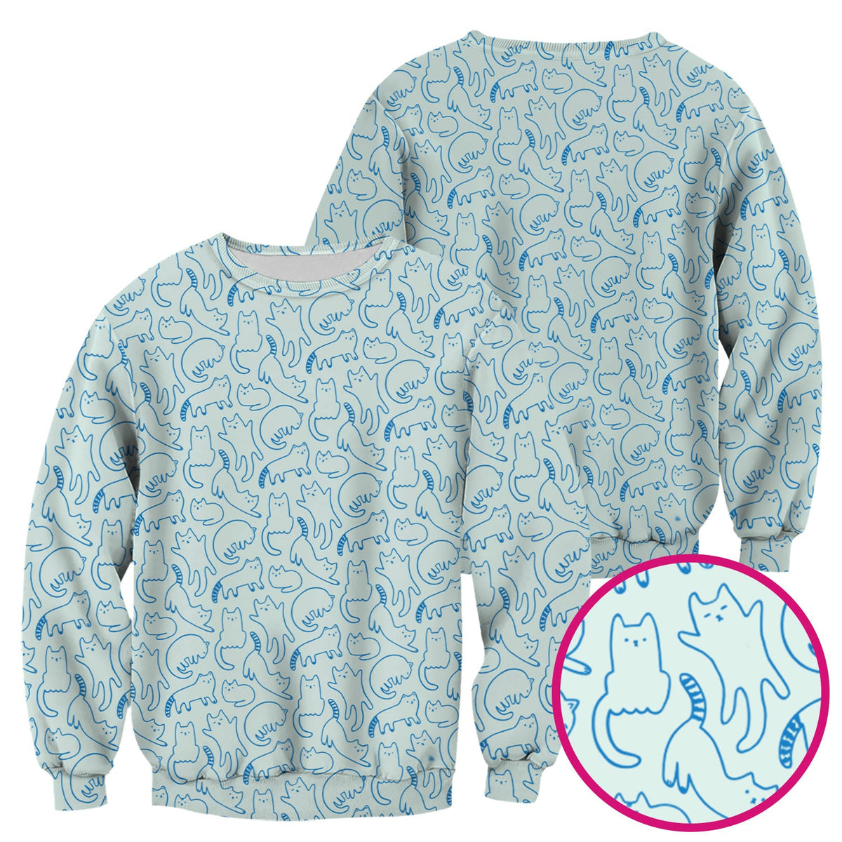 Artistic Cat Nurse Scrub Top