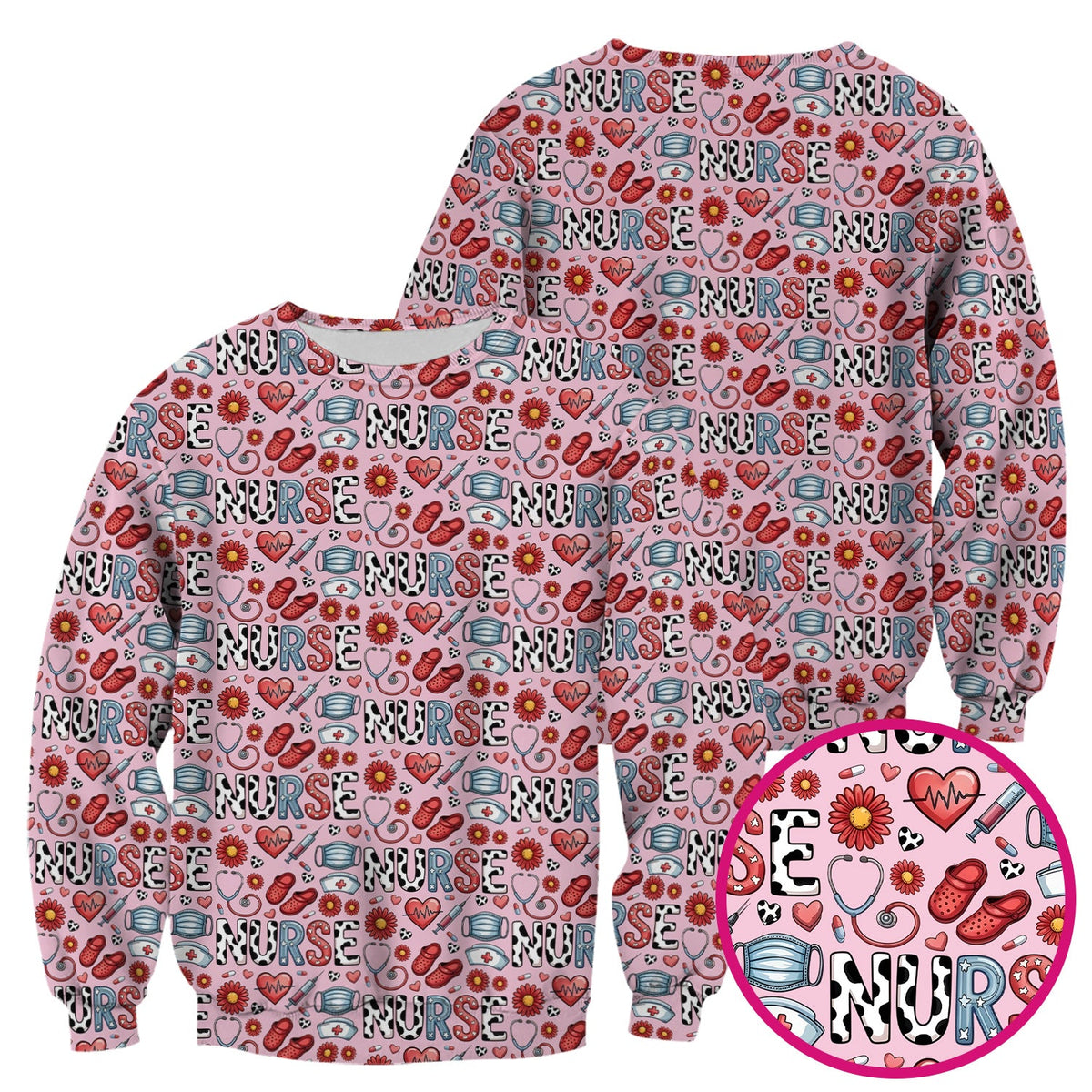 Medical Icon Nurse Scrub Top
