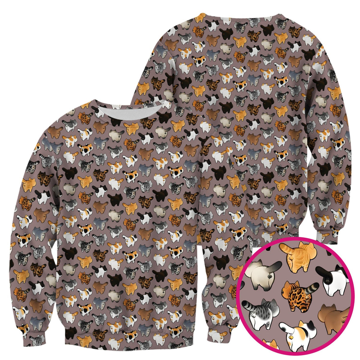 Cat Butt Nurse Scrub Top