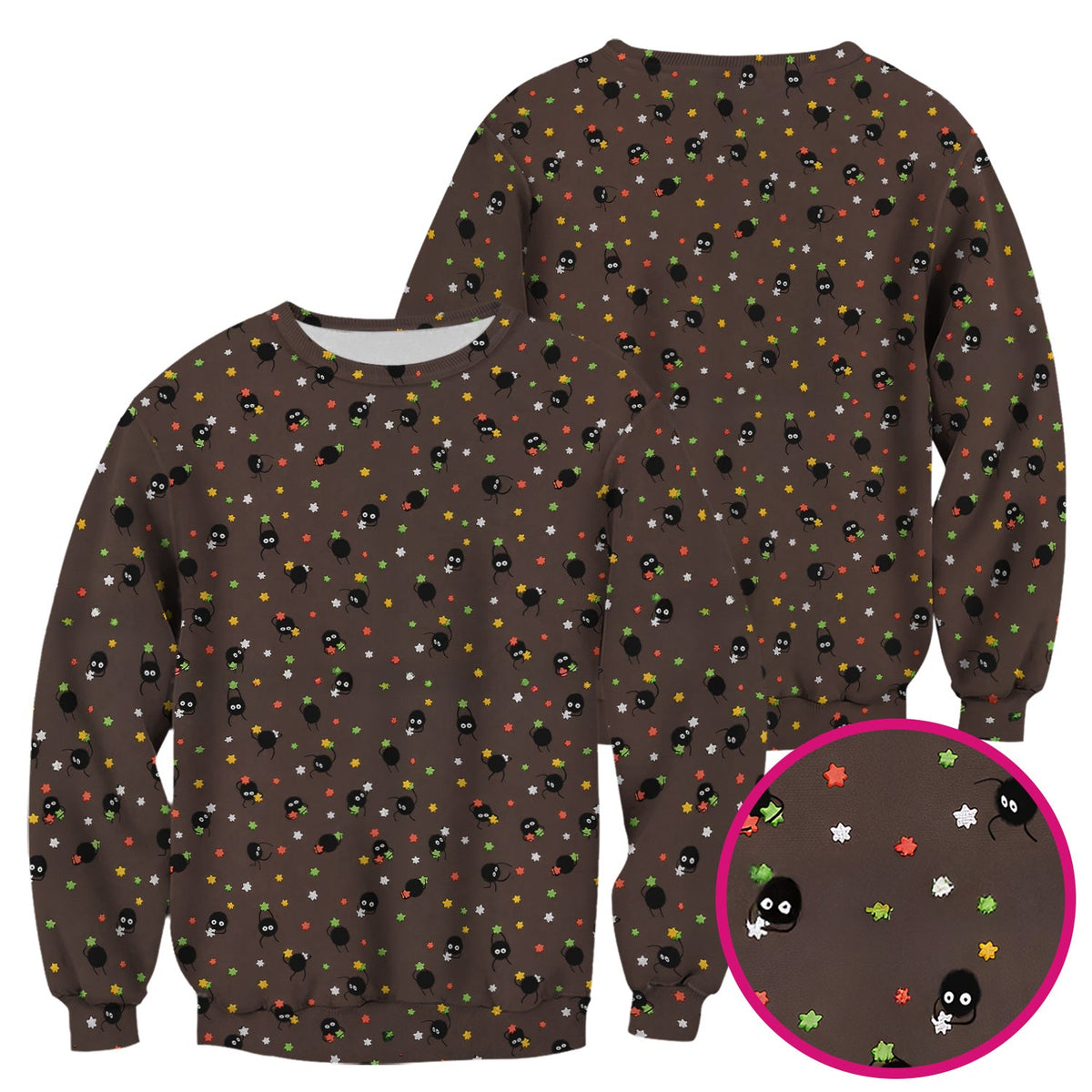 Funny Spider Pattern  Scrub Top, Cartoon Spider Pattern Nursing Uniform For Women