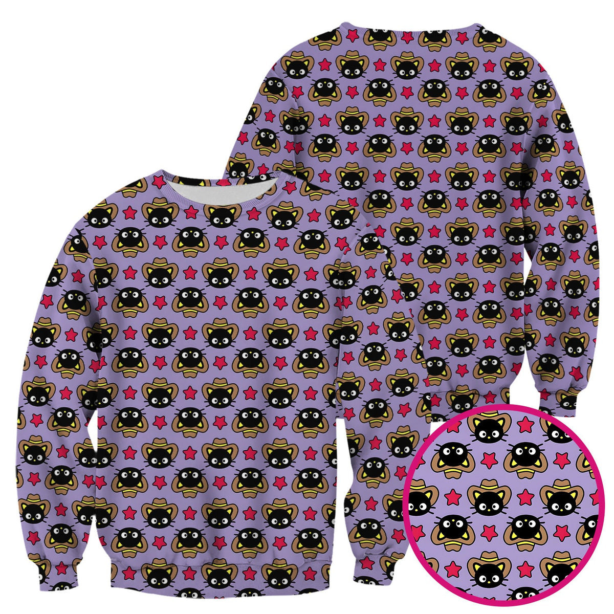 Cowboy Cat Nurse Scrub Top