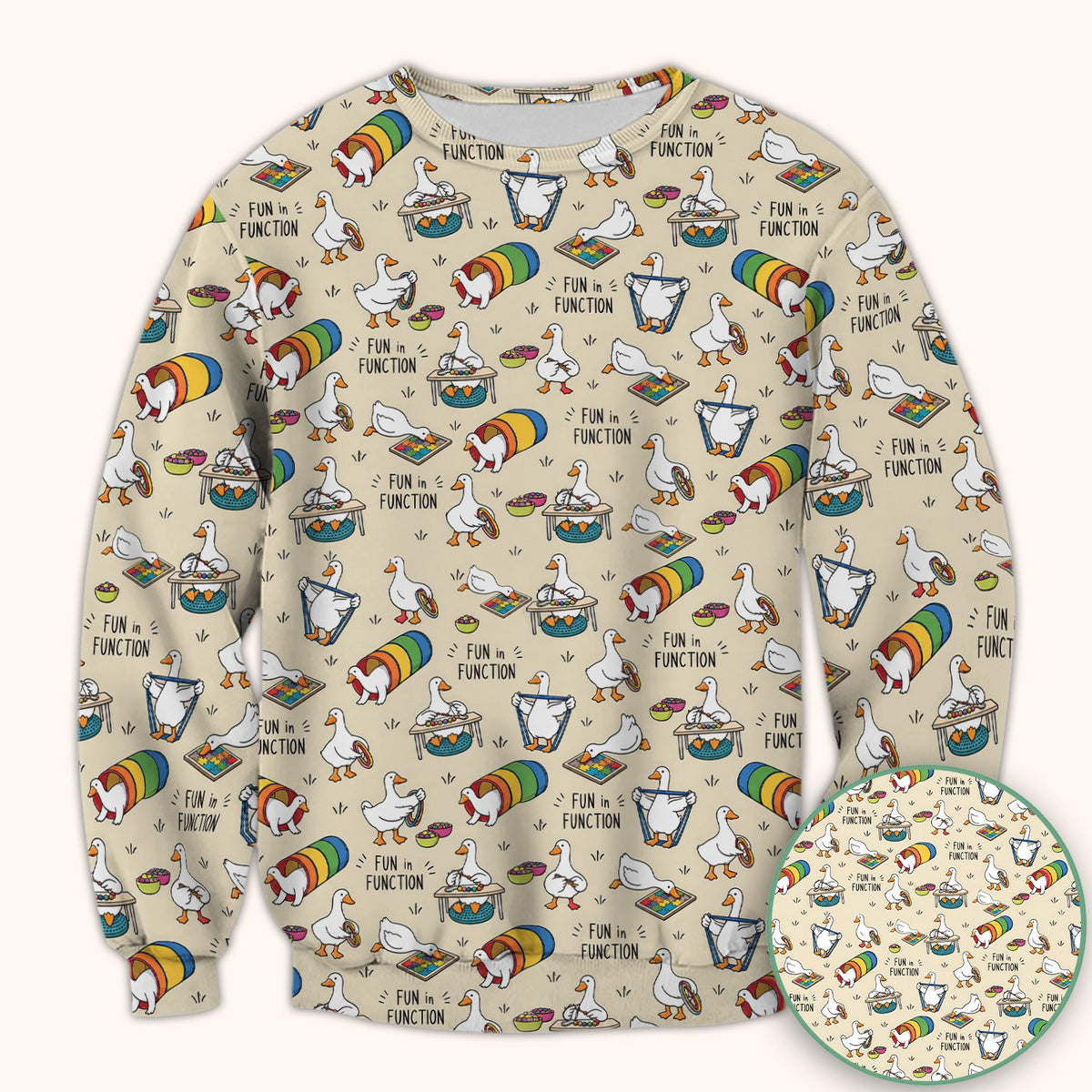 Fun In Function Occupational Therapy Duck Nurse Scrub Top