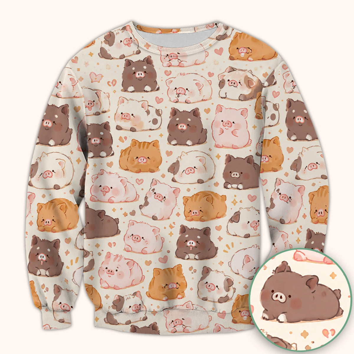 Chubby Pig Nurse Scrub Top