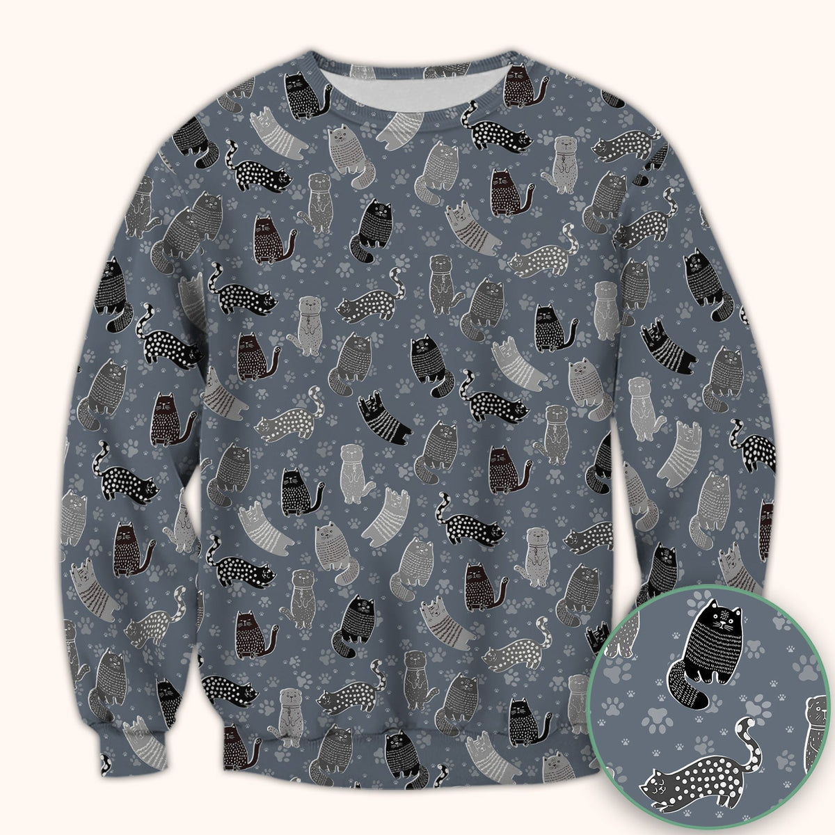 Cat Paw Print Nurse Scrub Top